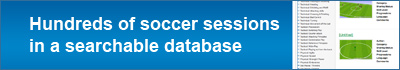 Cientos de sesiones de fútbol en una base de datos con búsquedas