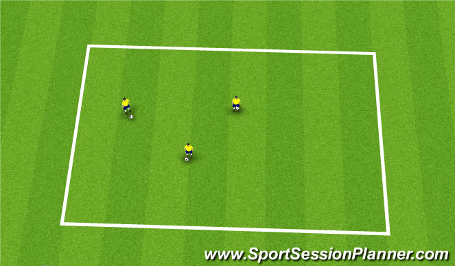 Football/Soccer Session Plan Drill (Colour): warm up-juggle