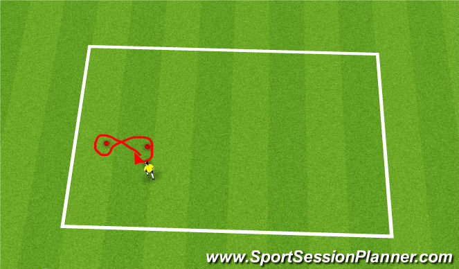 Football/Soccer Session Plan Drill (Colour): warm up- figure 8