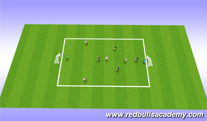 Football/Soccer Session Plan Drill (Colour): Small sided game