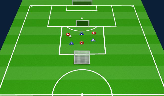 Football/Soccer Session Plan Drill (Colour): Warm Up