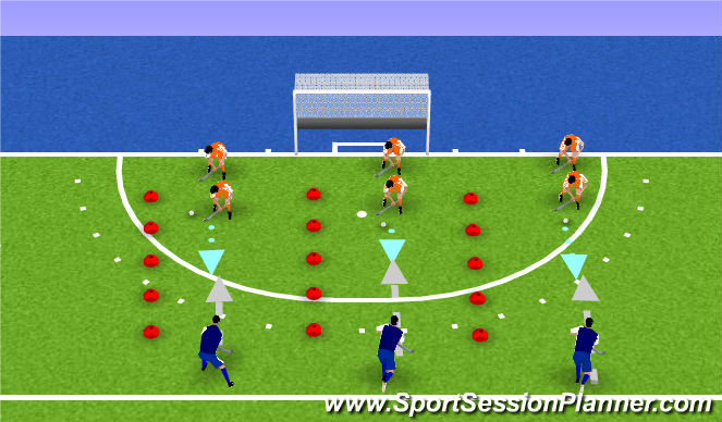 Hockey Session Plan Drill (Colour): blocktackle