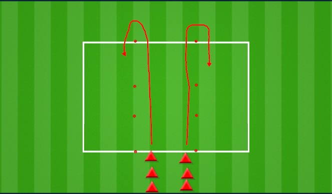 Football/Soccer Session Plan Drill (Colour): Warm Up