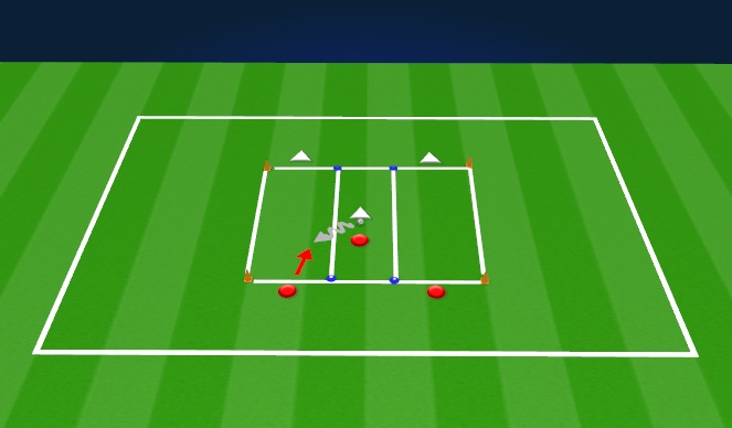 Football/Soccer Session Plan Drill (Colour): Skill Development