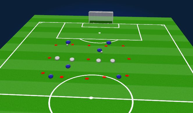 Football/Soccer Session Plan Drill (Colour): Leading Practise 