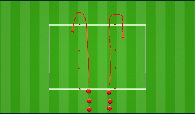 Football/Soccer Session Plan Drill (Colour): Warm Up