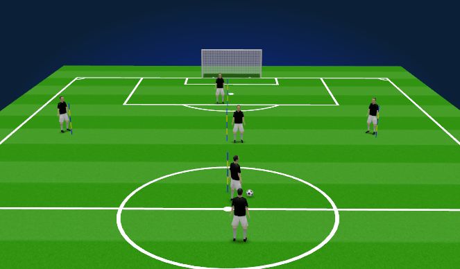 Football/Soccer Session Plan Drill (Colour): S4-Tactical passing