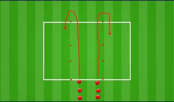 Football/Soccer Session Plan Drill (Colour): Warm Up