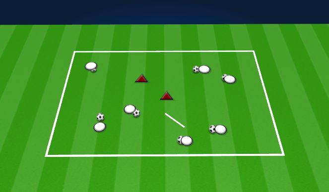 Football/Soccer Session Plan Drill (Colour): MOVING GOAL GAME