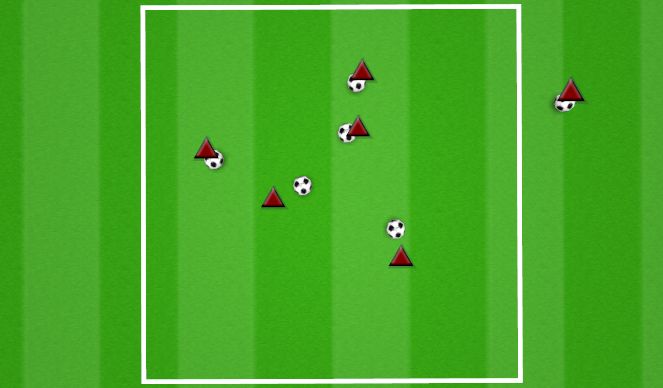 Football/Soccer Session Plan Drill (Colour): MARBLES
