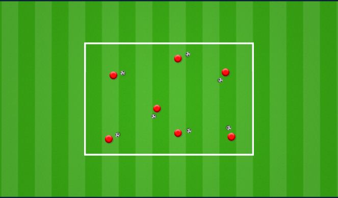Football/Soccer Session Plan Drill (Colour): Ball Skills