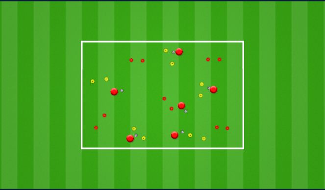 Football/Soccer Session Plan Drill (Colour): Gate Dribbling