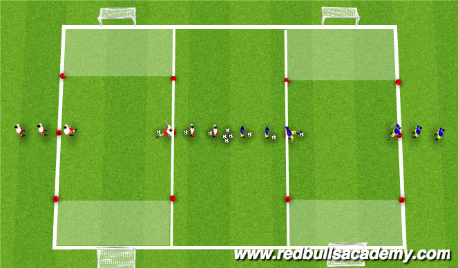 Fútbol Ejercicio del Plan de Sesiones (Color): Technical Fully opposed