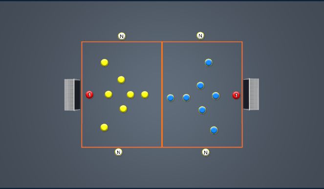 Football/Soccer Session Plan Drill (Colour): 7v7 (+2) SSG