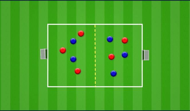 Football/Soccer Session Plan Drill (Colour): Keep it on the pitch