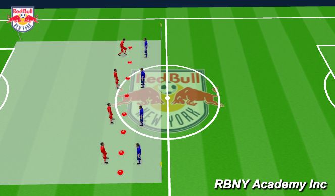 Football/Soccer Session Plan Drill (Colour): Intro