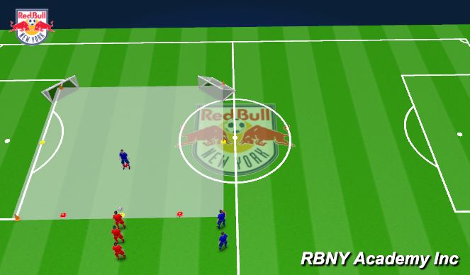 Football/Soccer Session Plan Drill (Colour): Main Activity