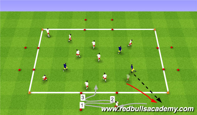 Football/Soccer Session Plan Drill (Colour): Warm-up (402)