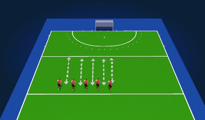 Hockey Session Plan Drill (Colour): Dymanic Warm Up