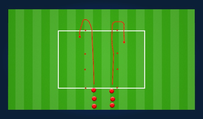 Football/Soccer Session Plan Drill (Colour): Warm Up