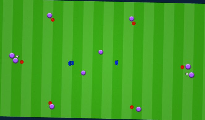 Football/Soccer Session Plan Drill (Colour): Passing