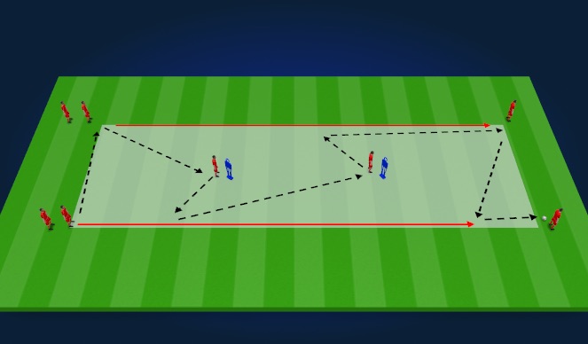 Football/Soccer Session Plan Drill (Colour): Passing