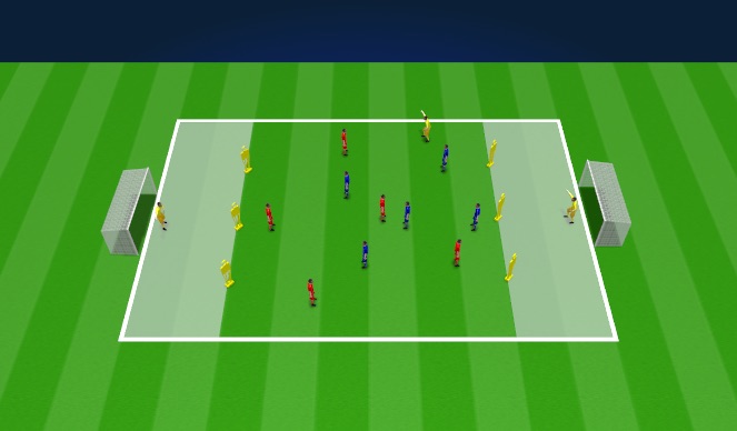 Football/Soccer Session Plan Drill (Colour): Training game