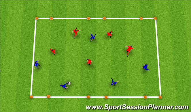 Football/Soccer Session Plan Drill (Colour): Screen 3