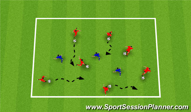 Football/Soccer Session Plan Drill (Colour): Screen 1