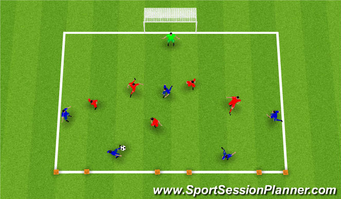 Football/Soccer Session Plan Drill (Colour): Screen 4