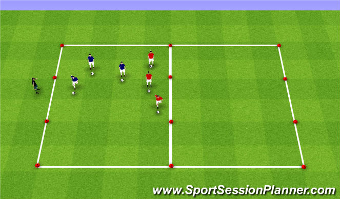 Football/Soccer Session Plan Drill (Colour): Technical