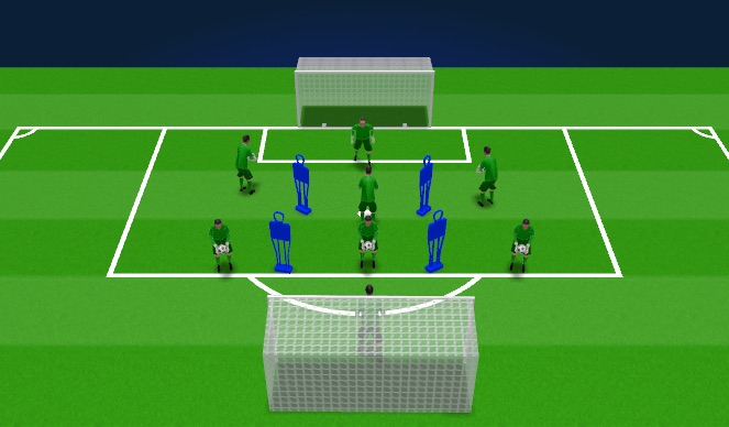 Football/Soccer Session Plan Drill (Colour): Warm Up 