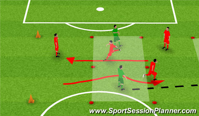 Football/Soccer Session Plan Drill (Colour): Prog 2