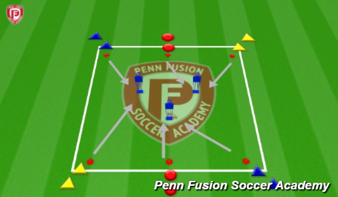 Football/Soccer Session Plan Drill (Colour): Technical Practice