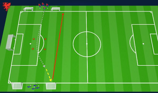 Football/Soccer Session Plan Drill (Colour): Technical 4