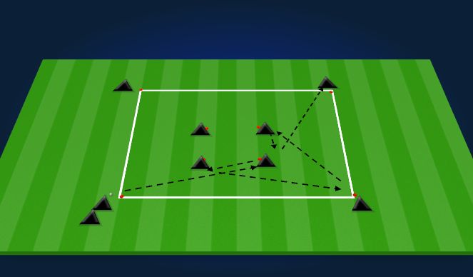 Football/Soccer Session Plan Drill (Colour): Tiki Taka Passing Pattern
