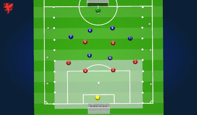Football/Soccer Session Plan Drill (Colour): Animation 2