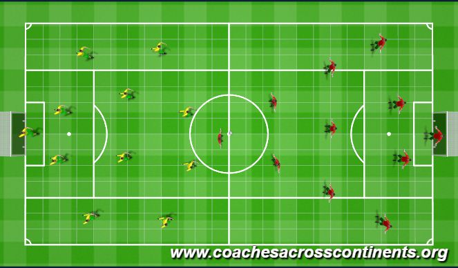 Football/Soccer Session Plan Drill (Colour): Screen 4