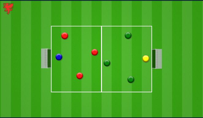 Football/Soccer Session Plan Drill (Colour): HANDBALL GAME