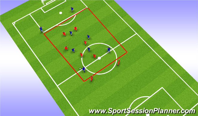 Football/Soccer Session Plan Drill (Colour): Screen 2
