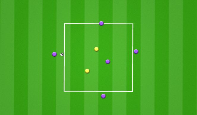 Football/Soccer Session Plan Drill (Colour): Rondo