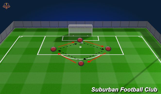 Football/Soccer Session Plan Drill (Colour): Activity - Diamond Distro Pattern