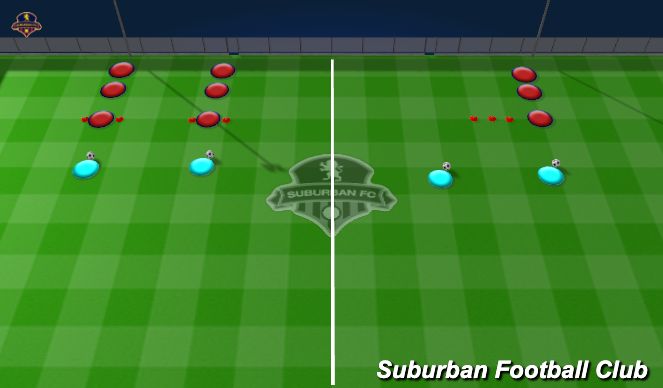 Football/Soccer Session Plan Drill (Colour): Activity - Basic Handling Techniques