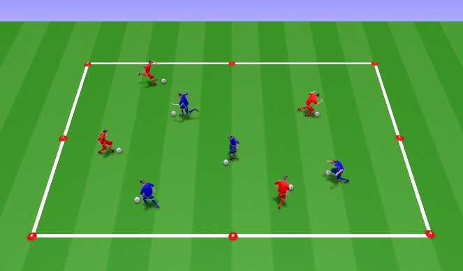 Football/Soccer Session Plan Drill (Colour): Core Skills