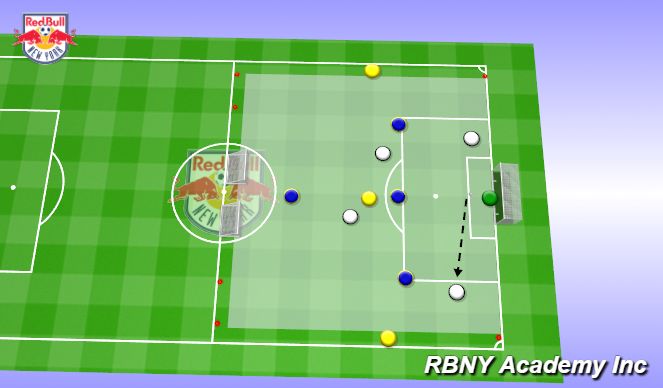 Football/Soccer Session Plan Drill (Colour): Main Activity