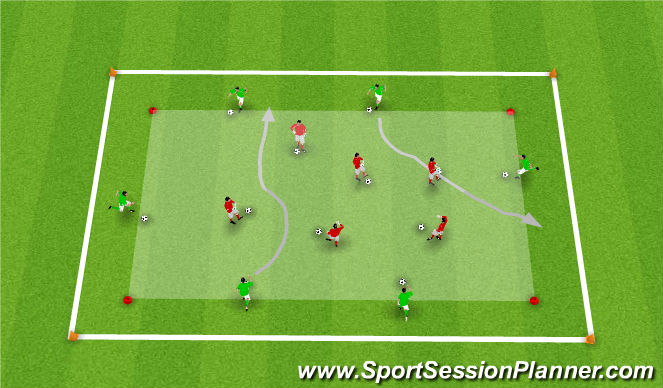 Football Soccer Dribbling And Running With The Ball 8 To 12 Year Olds Technical Dribbling And Rwb Moderate