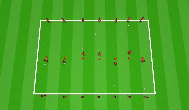 Football/Soccer Session Plan Drill (Colour): Warm Up