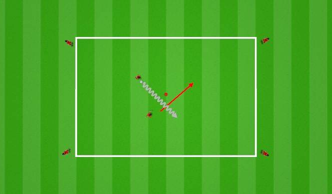 Football/Soccer Session Plan Drill (Colour): Station Drills: Overlapping