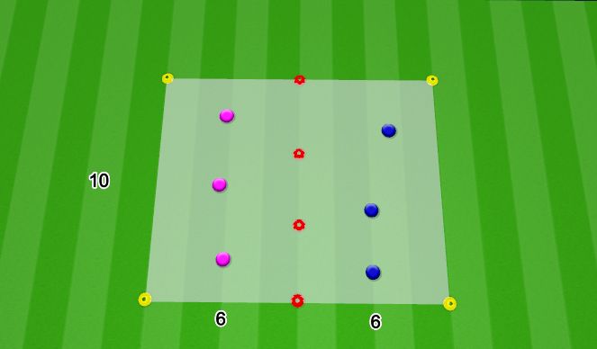 Football/Soccer Session Plan Drill (Colour): Hand Tennis