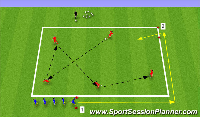 Football/Soccer Session Plan Drill (Colour): Competition